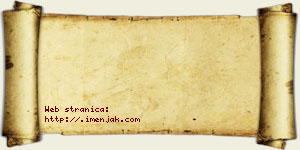 Mina Pejaković vizit kartica